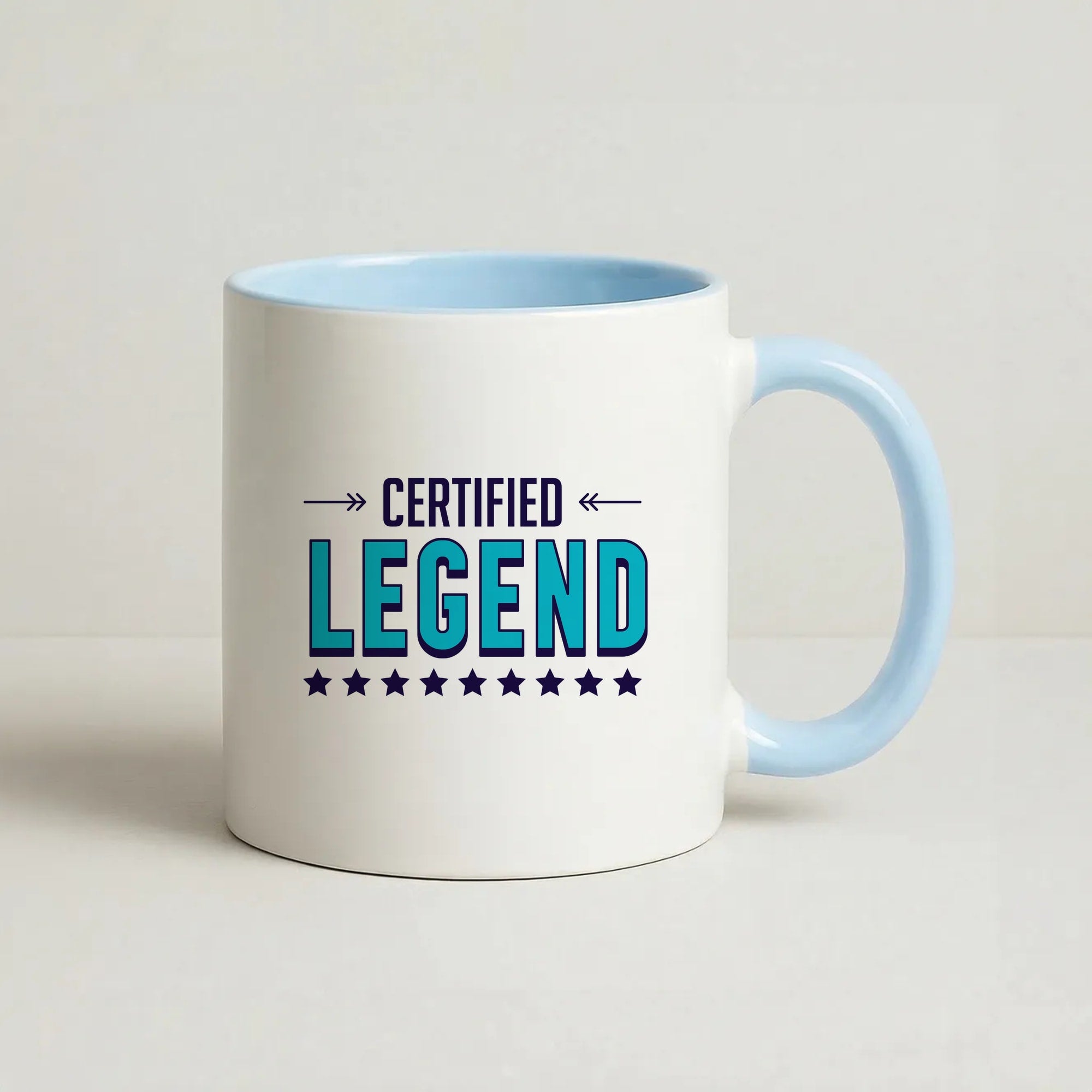 Certified Legend Coffee Baby Blue Mug