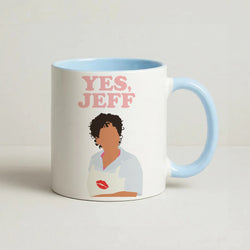 Yes Jeff Coffee Baby Blue Mug