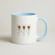 Dancing Pumpkin Skeletons Mug 3