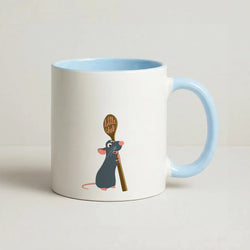 Chef Rat Coffee Baby Blue Mug