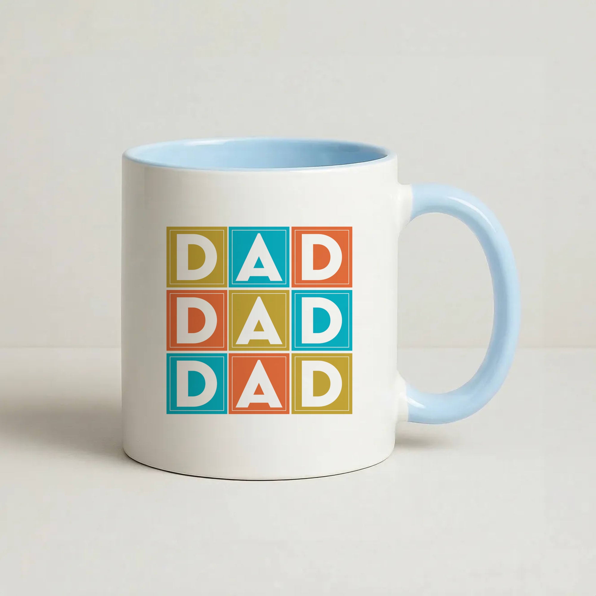 Dad Cubes Coffee Baby Blue Mug