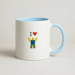 I love Blox Gaming Coffee Baby Blue Mug