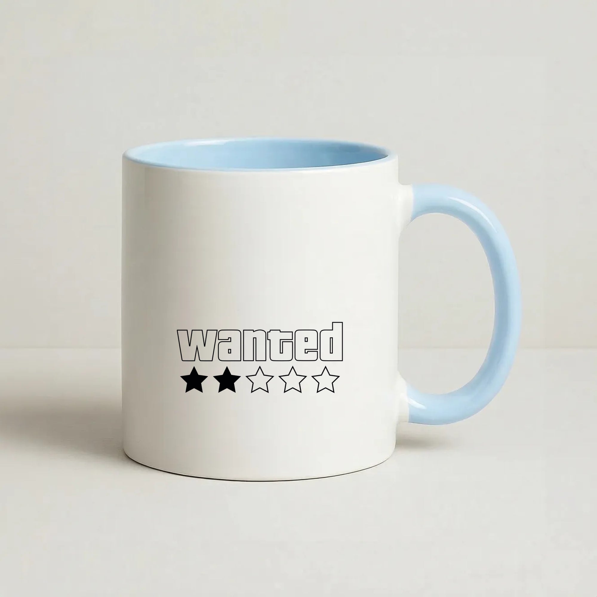 Wanted - Video Game Coffee Baby Blue Mug