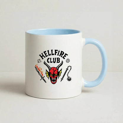 Hellfire Club Logo Coffee Baby Blue Mug
