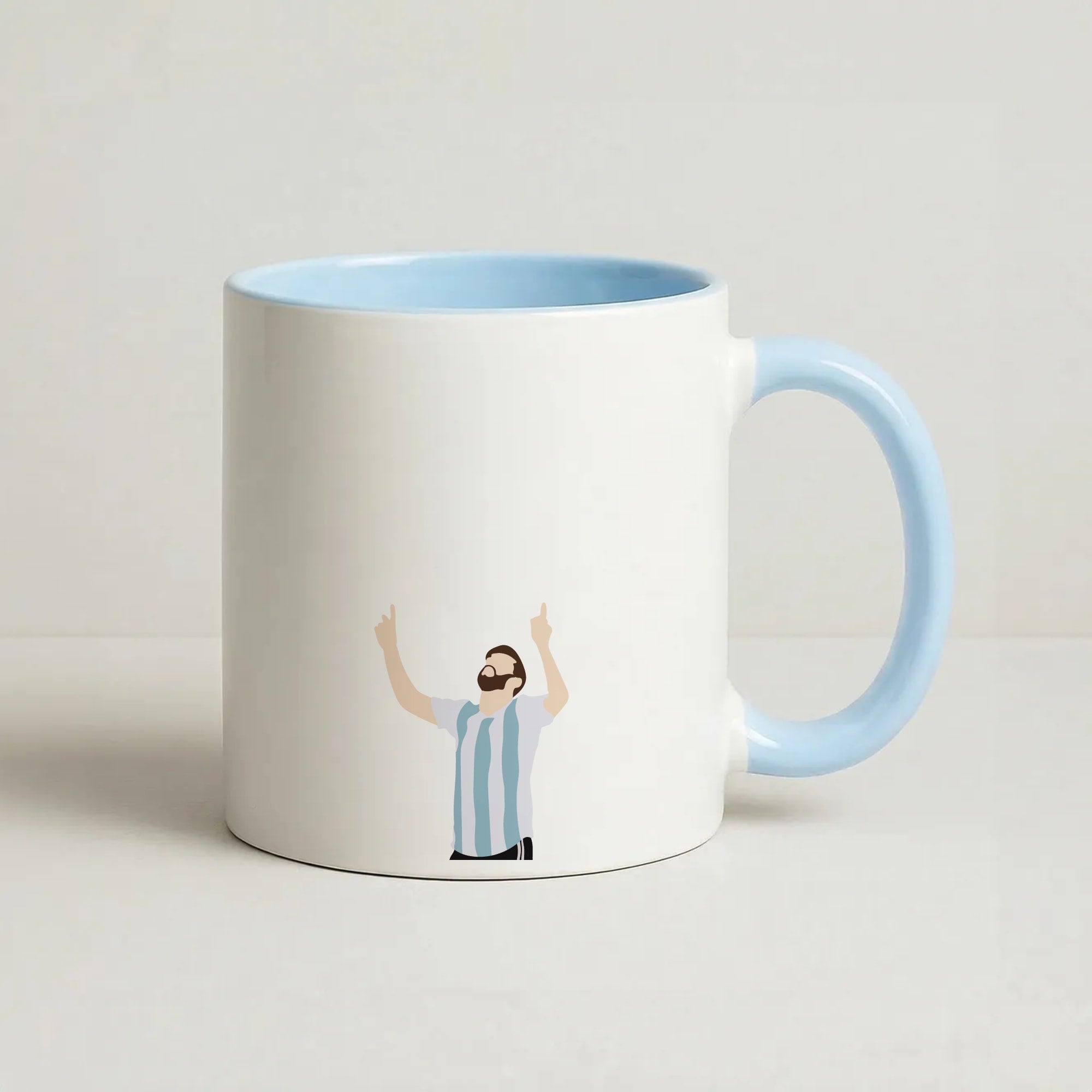Argentina - Messi Coffee Baby Blue Mug