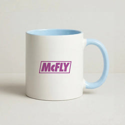 Yellow And Purple - McBand Coffee Baby Blue Mug
