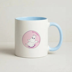Moomin In A Baby Blue Bubble  Coffee Baby Blue Mug