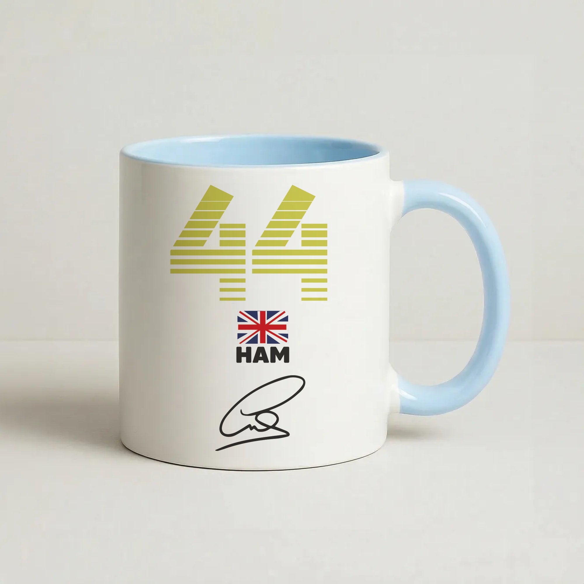 Lewis Hamilton - F1 Coffee Baby Blue Mug