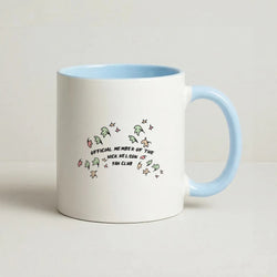 Official Member Of The Nick Nelson Fan Club - Heart TV Coffee Baby Blue Mug