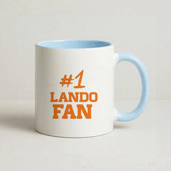 #1 Lando Fan Coffee Baby Blue Mug