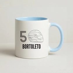 Bortoleto Helmet 2026 Coffee Baby Blue Mug