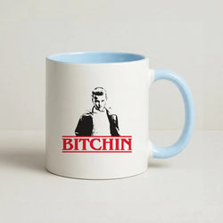 Eleven Bitchin' Coffee Baby Blue Mug