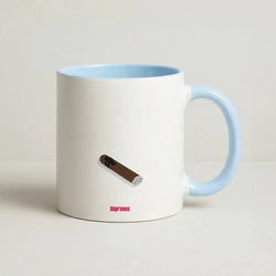 Cigar Coffee Baby Blue Mug