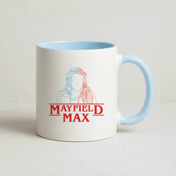 Blue And Red Max Coffee Baby Blue Mug