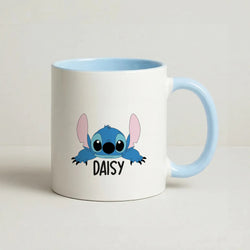 Blue Alien - Personalised Disney Coffee Baby Blue Mug
