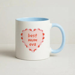 Best Mum Eva Coffee Baby Blue Mug