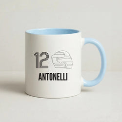 Antonelli Helmet 2026 Coffee Baby Blue Mug