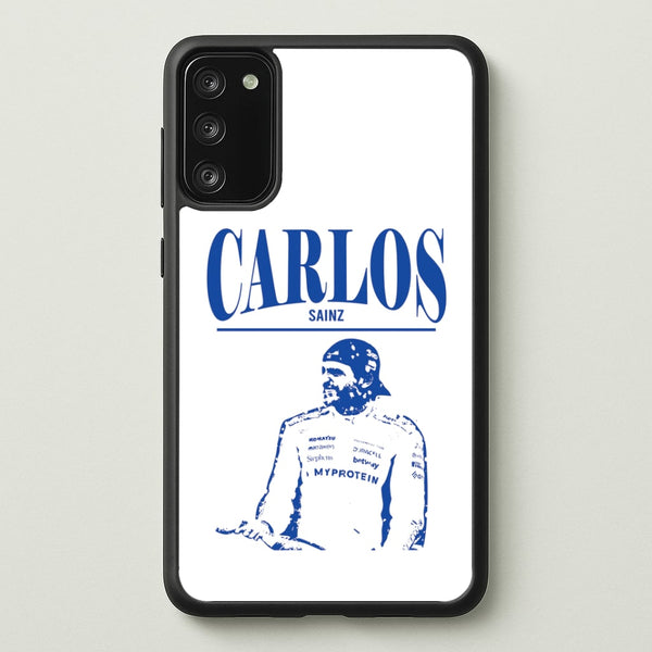 Carlos White And Blue Galaxy S20 Case