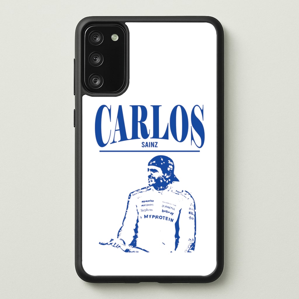 Carlos White And Blue Galaxy A41 Case