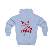 Bad Idea Right Kids Hoodie 7