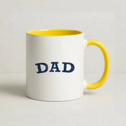 DAD Letters Yellow Mug