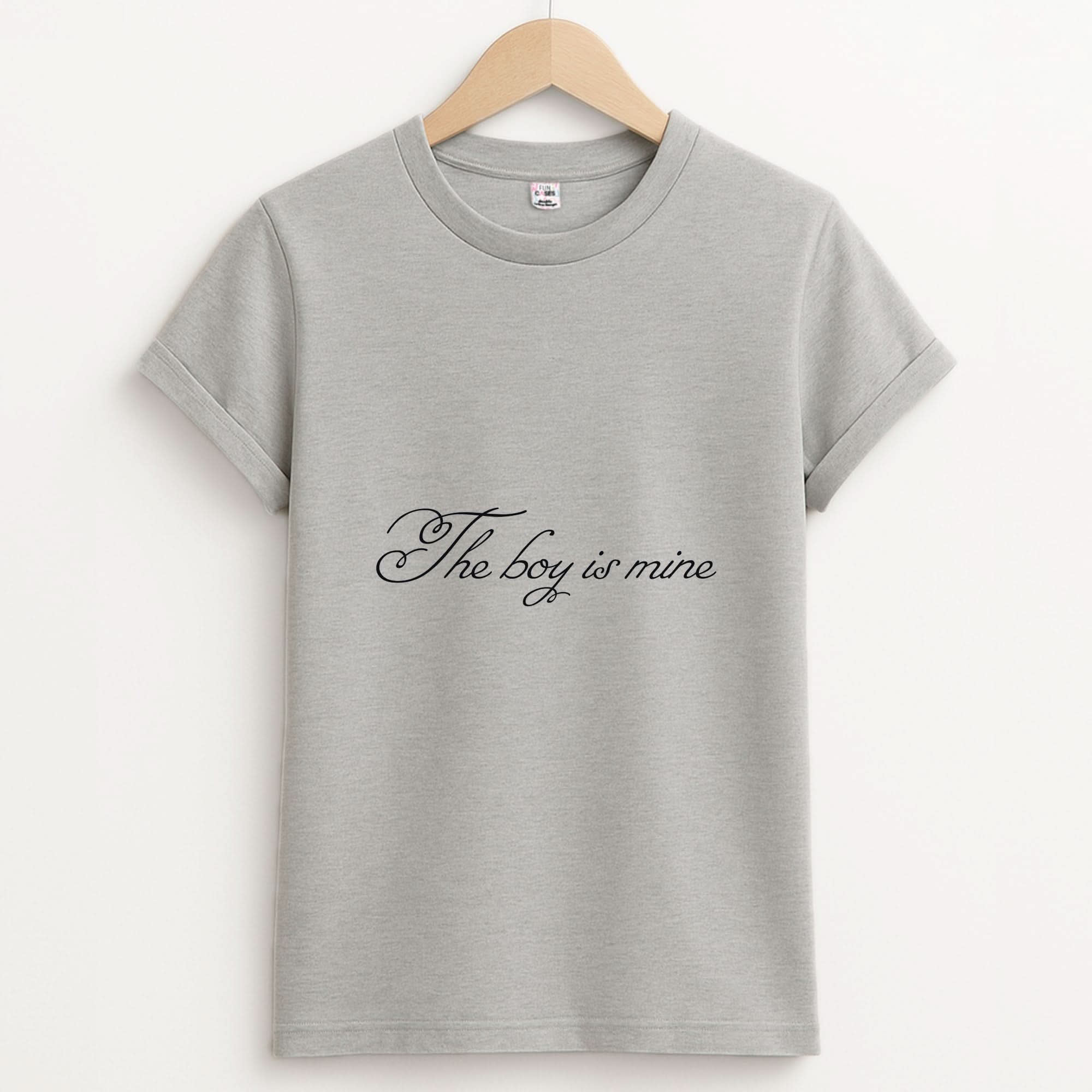 The Boy Is Mine Unisex Grey T-Shirt