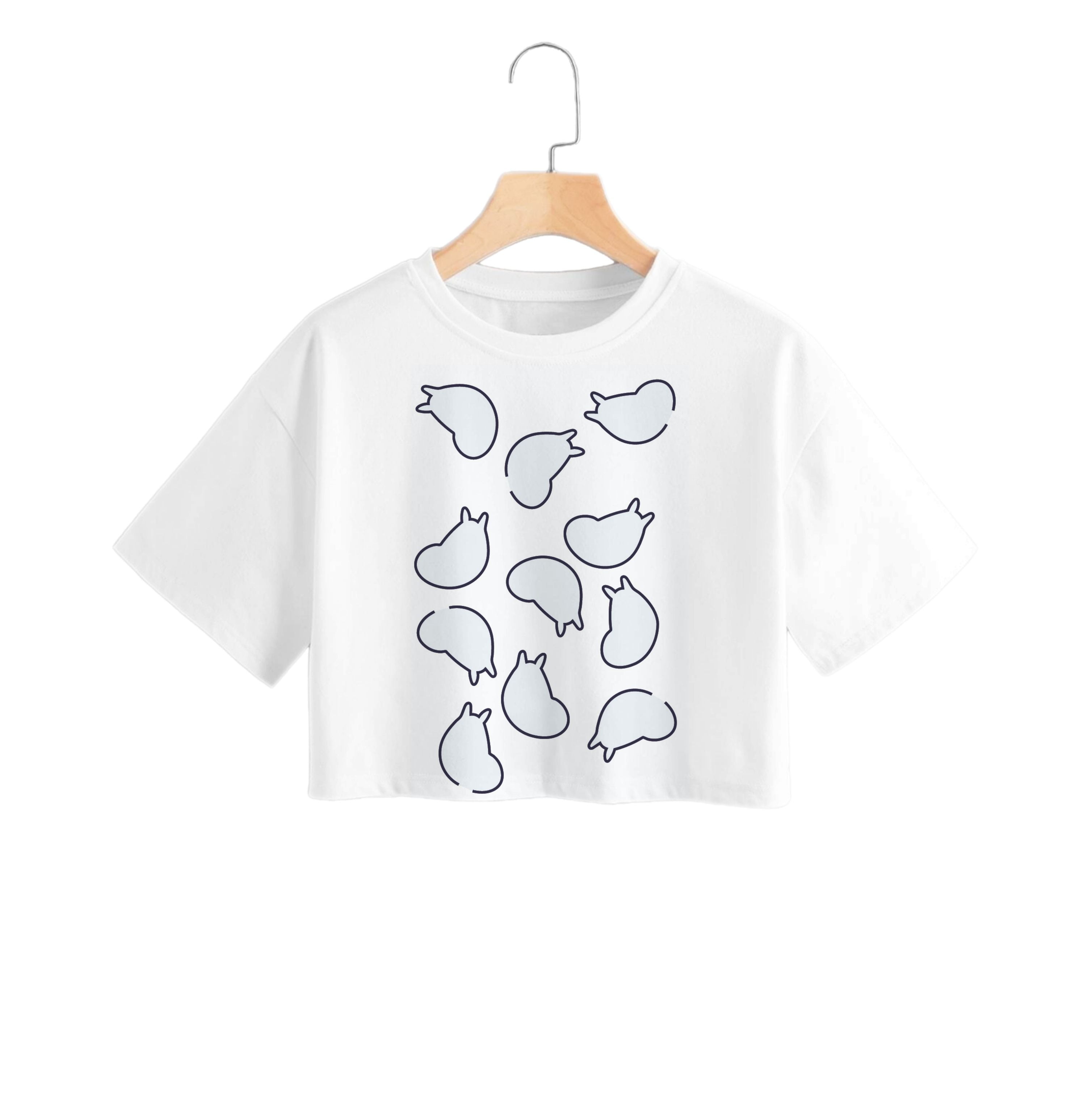 Moom Pattern Crop Top