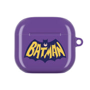 Bat Superhero Purple Logo AirPods Case 4