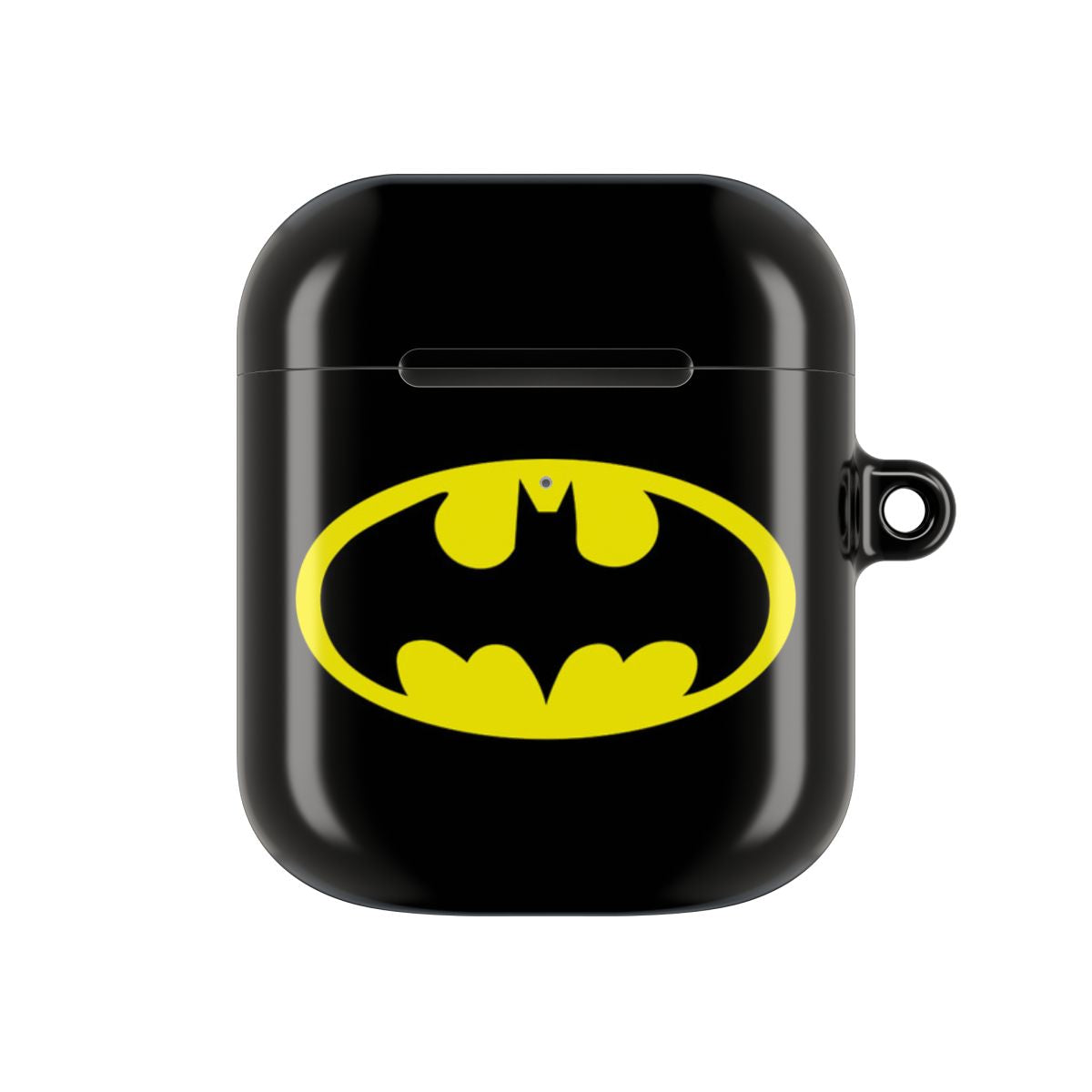 Black Bat Superhero Logo AirPods Case