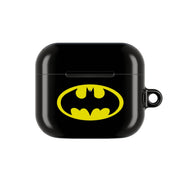 Black Bat Superhero Logo AirPods Case 3
