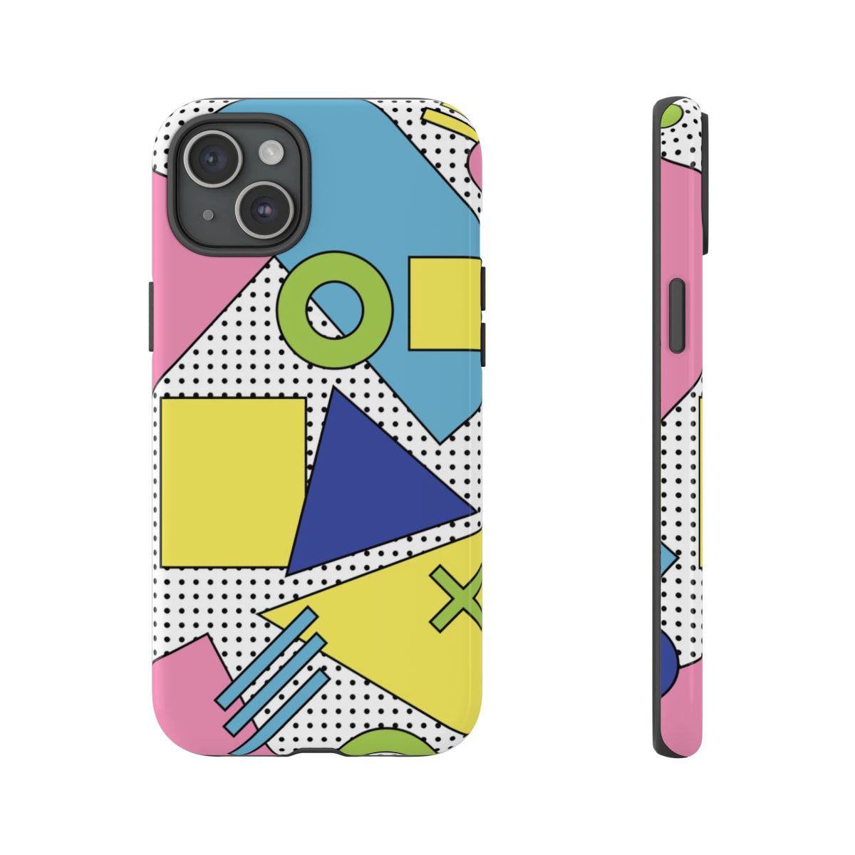Geometric Abstract Shapes Pattern Phone Case