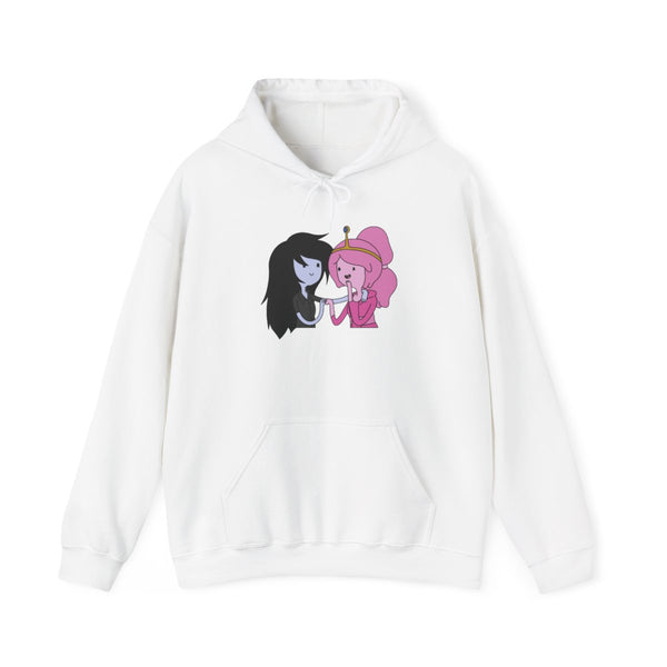 Marceline And Bubblegum Hoodie White Front