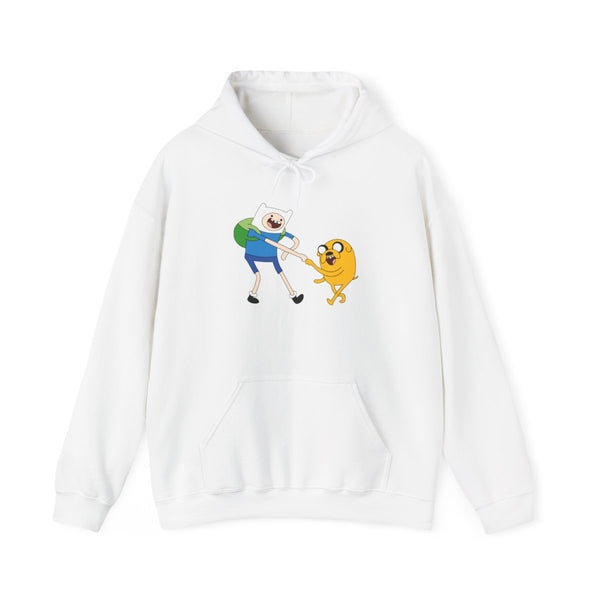 Jake The Dog And Finn The Human Hoodie White Front