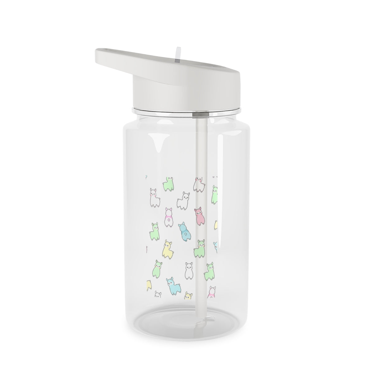 Pastel Pacas Clear Water Bottle