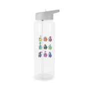 Among Gaming characters Clear Water Bottle 7