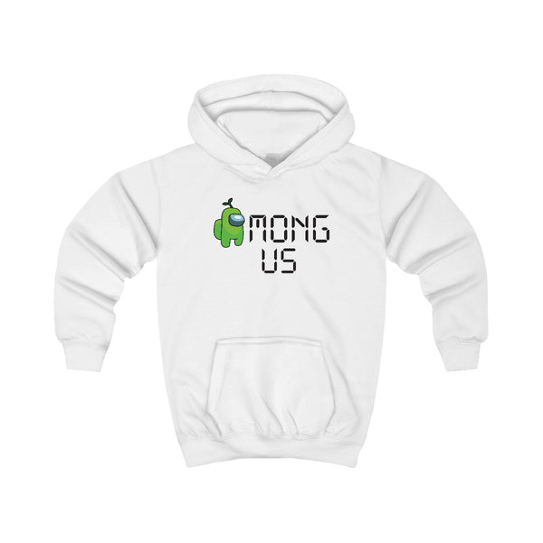 Among Gaming - Green Kids Hoodie White Front