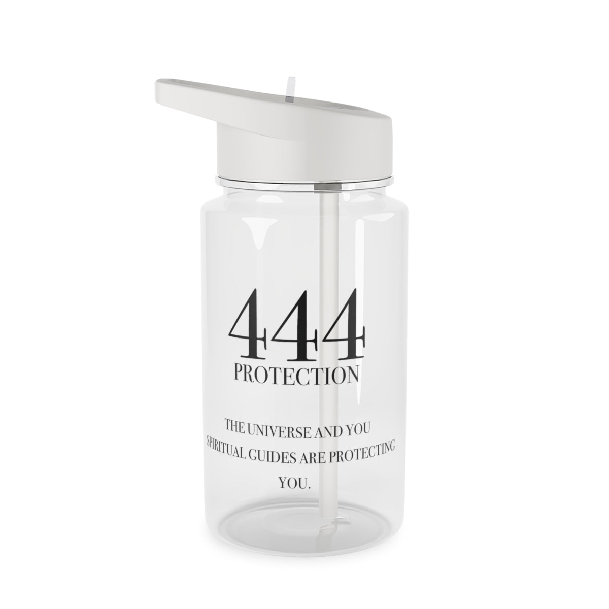 444 - Angel Numbers Clear Water Bottle