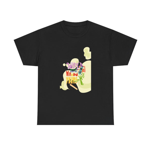Why'd you only call me when you're high - Arctic Monkeys T-Shirt Black Front