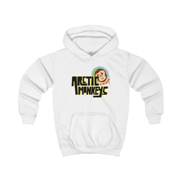 Space Monkey Kids Hoodie White Front