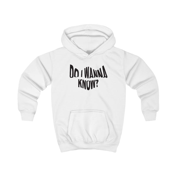 Do I wanna know Kids Hoodie White Front