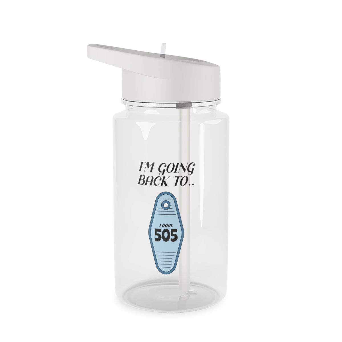 I'm Going Back To 505 Keyring Clear Water Bottle
