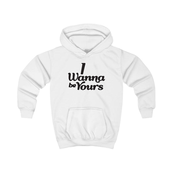 I Wanna Be Yours Kids Hoodie White Front