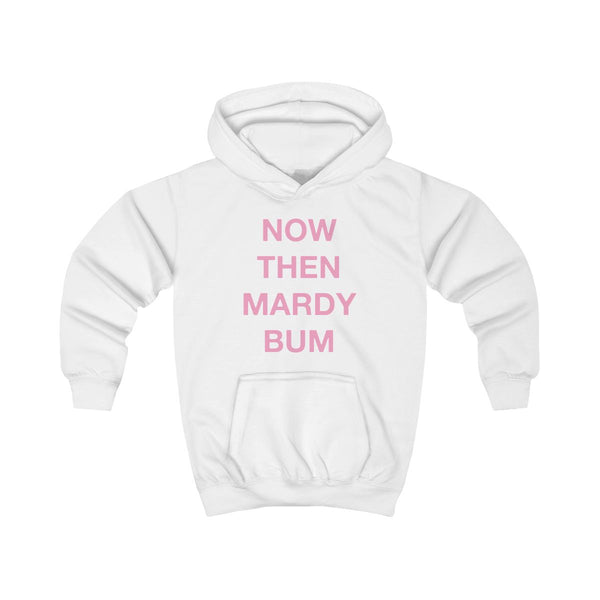 Mardy Bum Kids Hoodie White Front