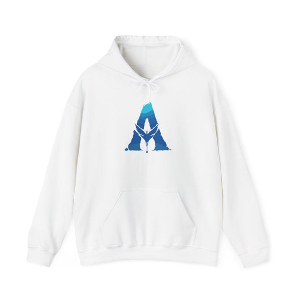 Alien World Logo Hoodie White Front