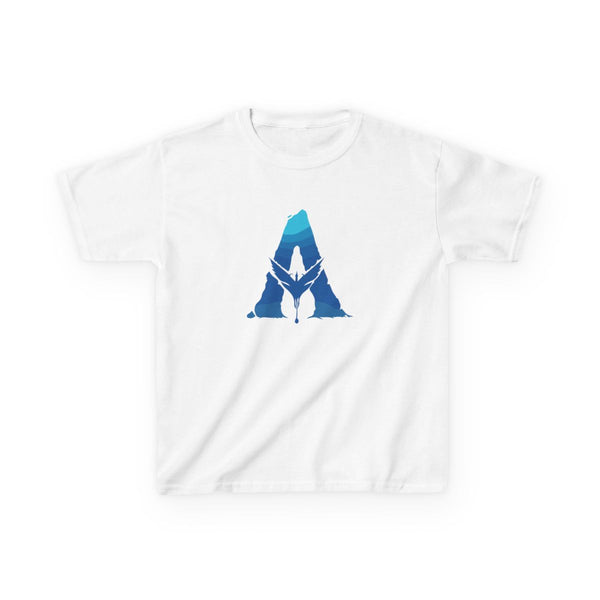 Alien World Logo Kids T-Shirt White Front