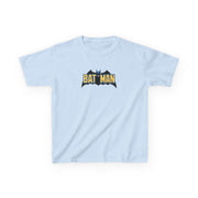 Yellow Bat Superhero Logo Kids T-Shirt 5