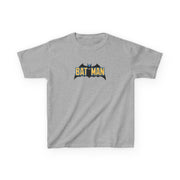 Yellow Bat Superhero Logo Kids T-Shirt 3