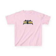 Yellow Bat Superhero Logo Kids T-Shirt 7