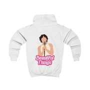 Neon Pink Beautiful Things Kids Hoodie 2