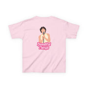 Neon Pink Beautiful Things Kids T-Shirt 8